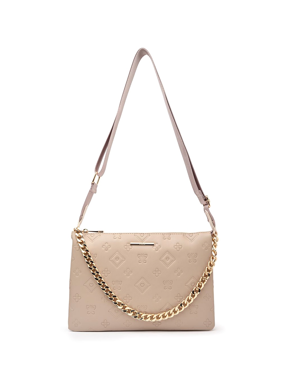 

ALDO Women ALBAERIA Textured Cross Body Bag, Beige