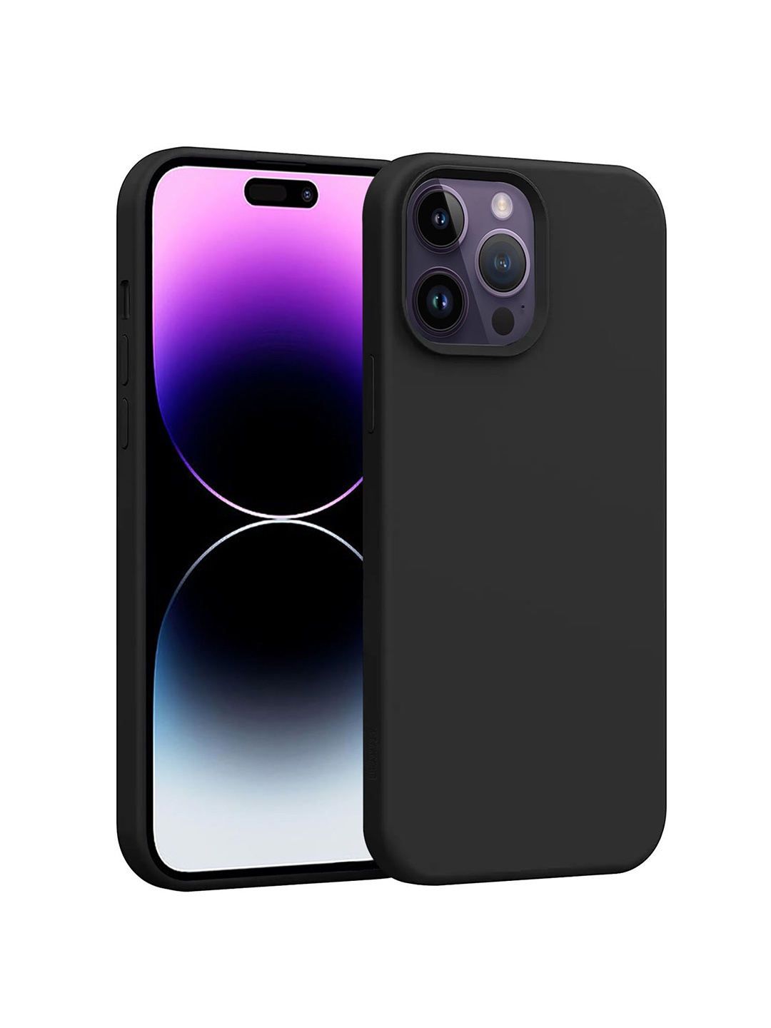 

LIRAMARK Solid iPhone 14 Pro Max Impact Resistant Back Case, Black