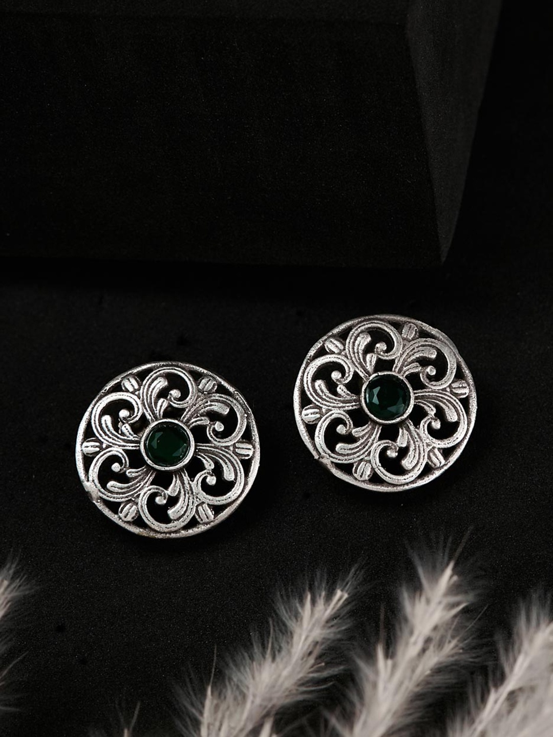 

Fabindia Contemporary Studs Earrings, Silver