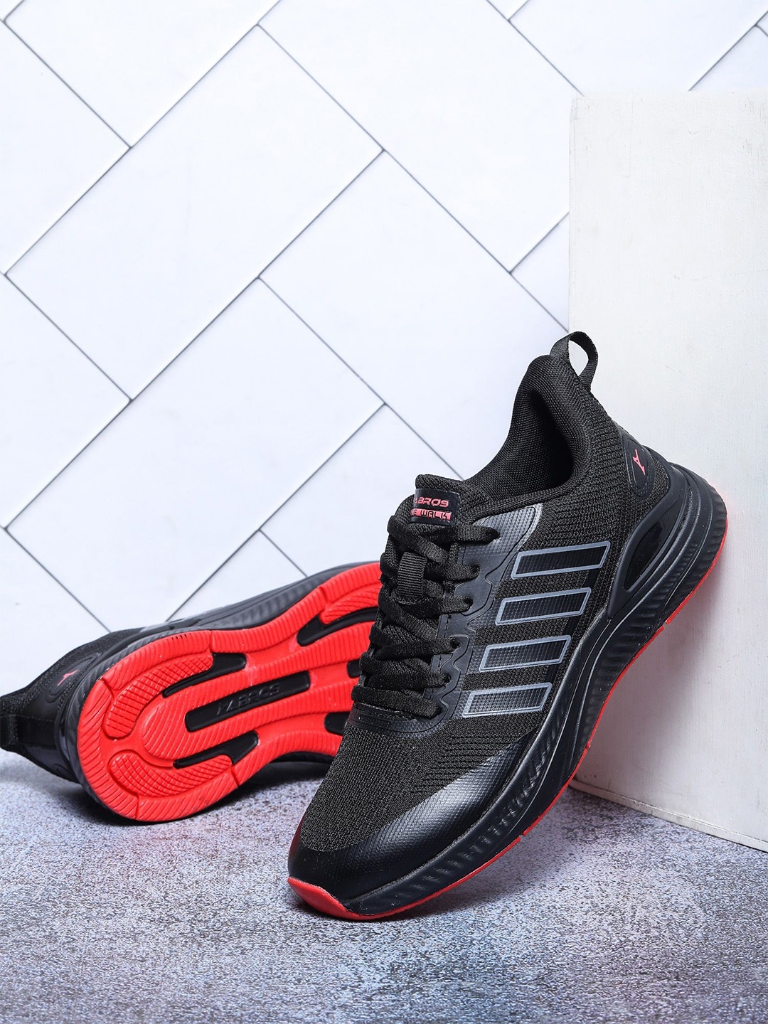 

ABROS Torque Men Mesh Running Shoes, Black