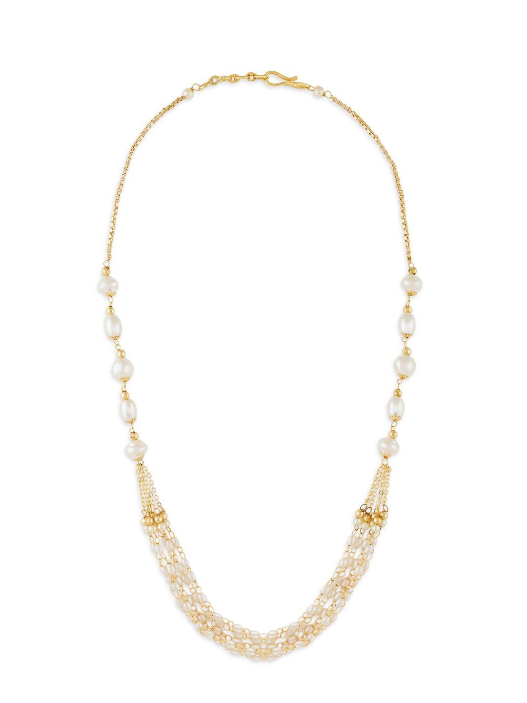

Zaveri Gold-Plated Multistrand Pearls Necklace
