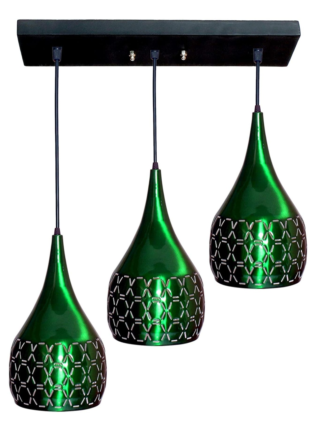 

GAUVIK Green Textured Aluminium Ceiling Lamp