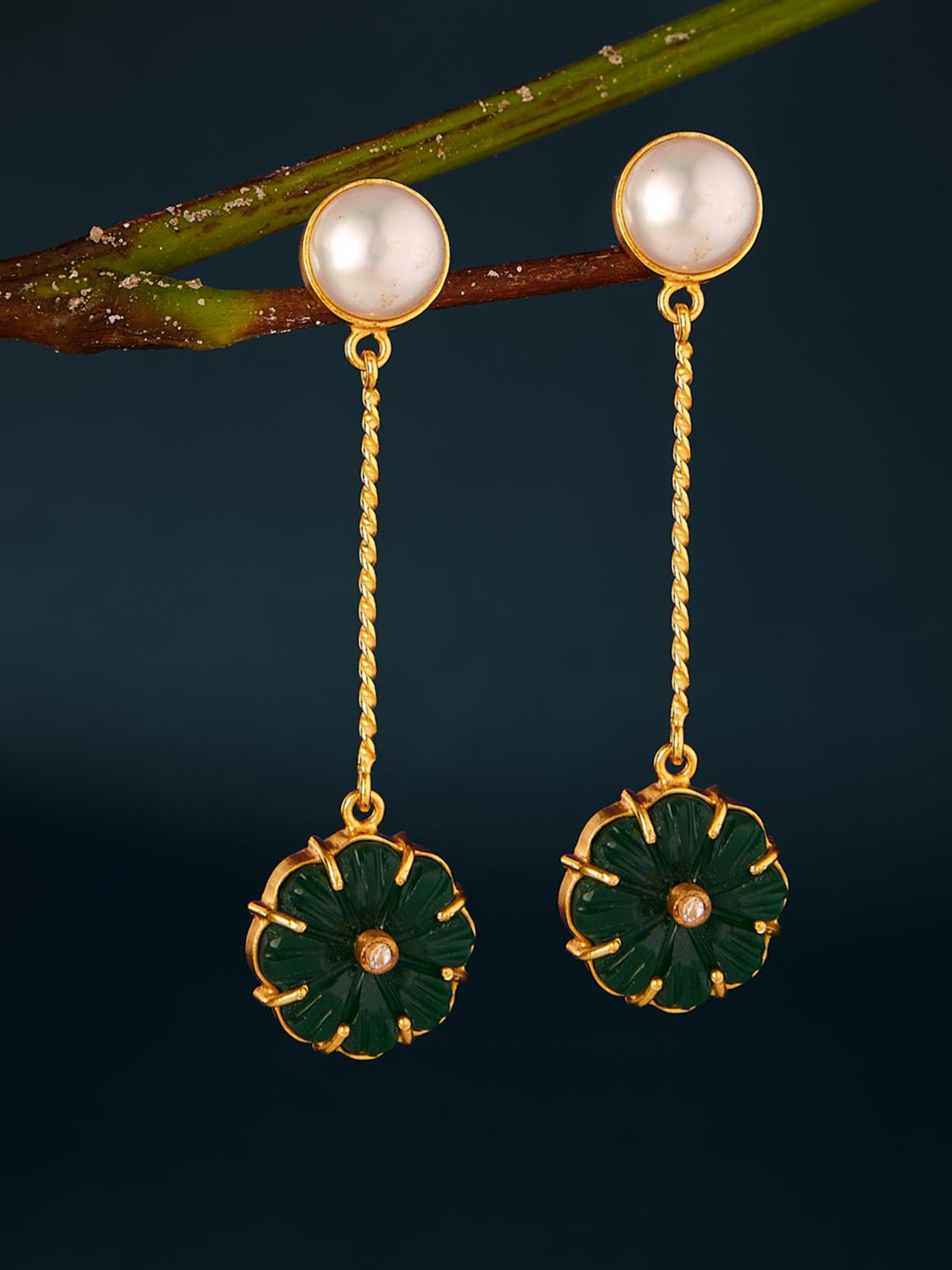 

Fabindia Contemporary Drop Earrings, Gold