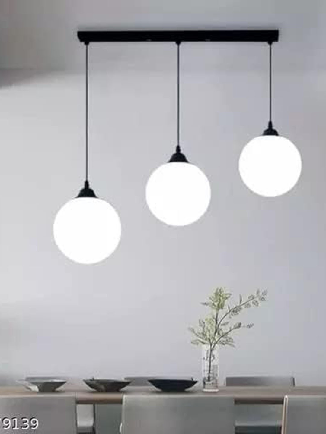 

GAUVIK Multicoloured Glass Ceiling Lamp, Black