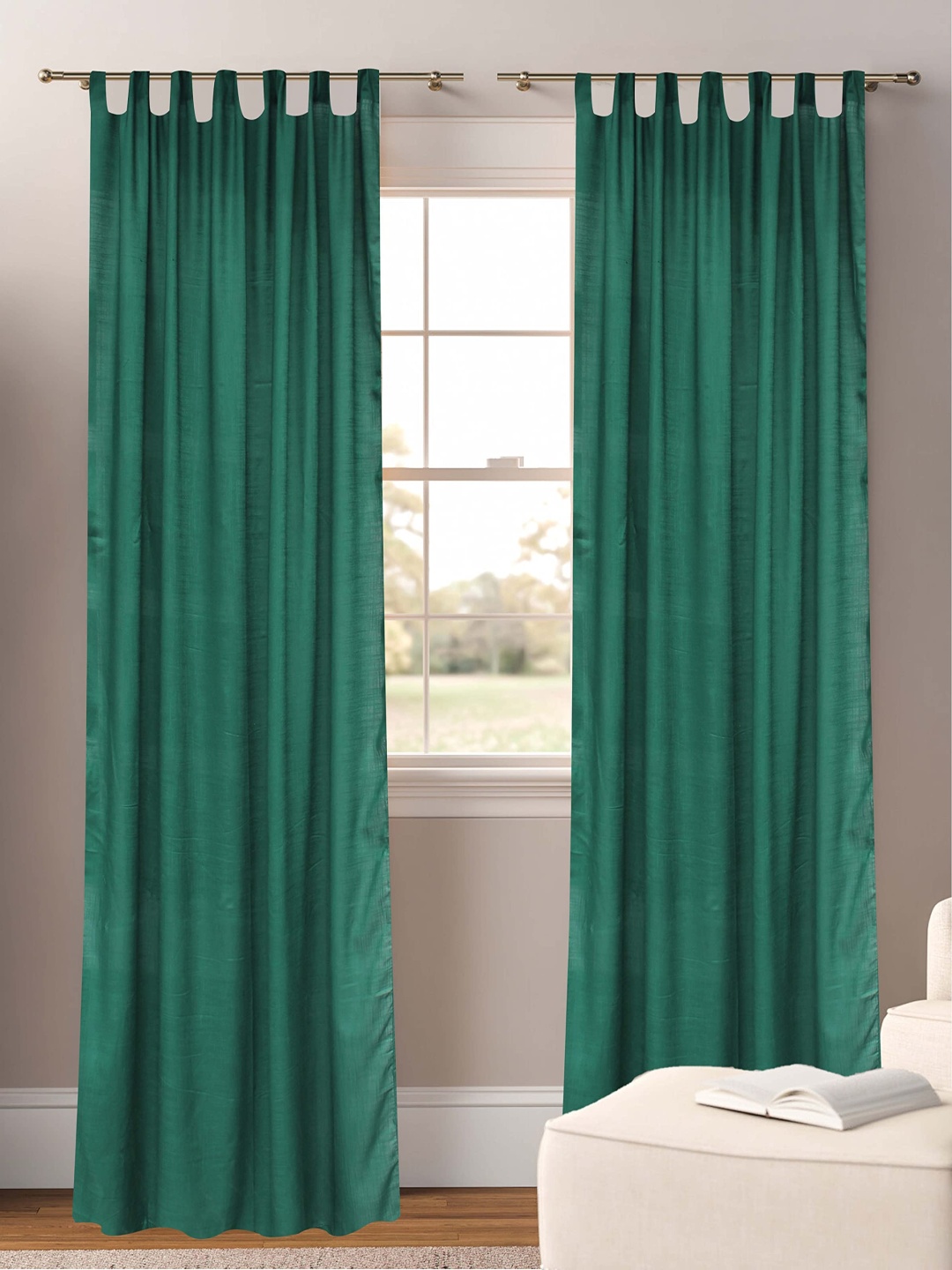 

Dekor World Multicoloured Set of 2 Sheer Long Door Curtain, Multi