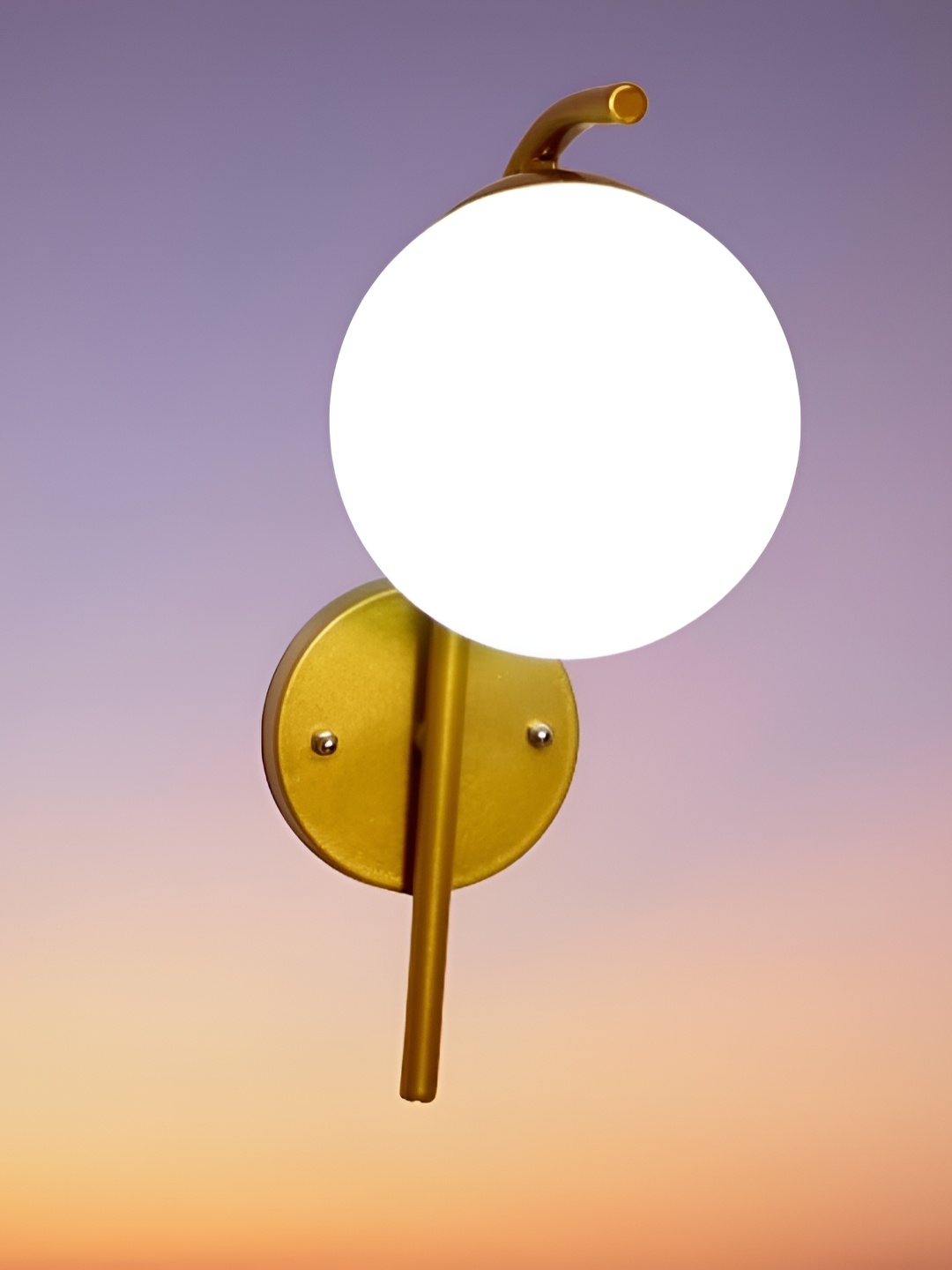 

KINIS Gold-Toned & White Spherical Shaped Metal Wall Lamp