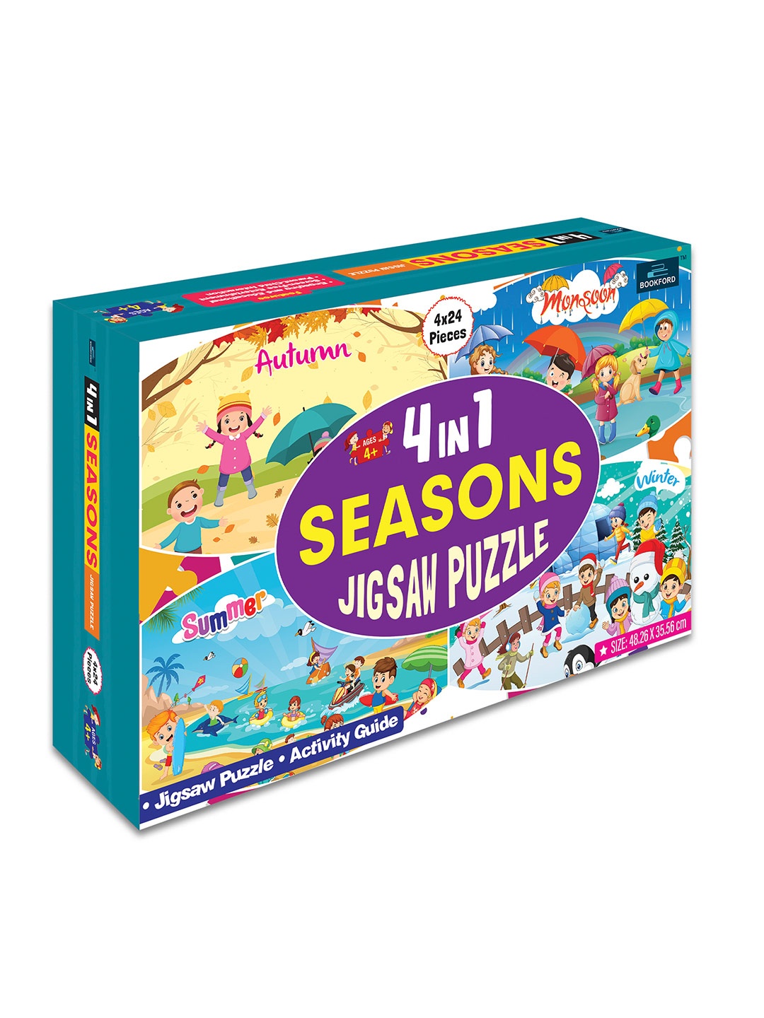 

Bookford Kids Puzzle Game Learning and Development Toys, Blue