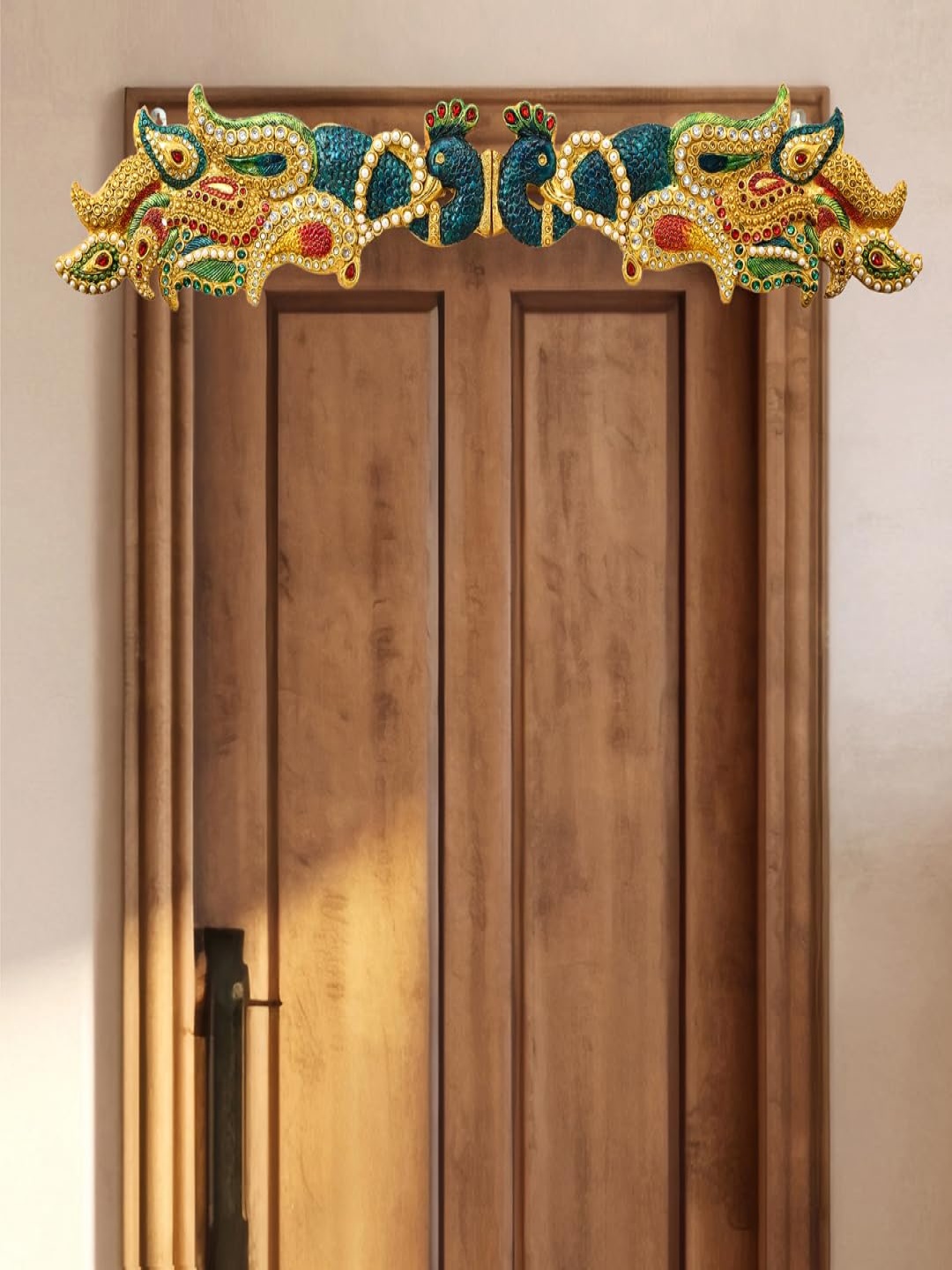 

THE HOME CO. Brown & Gold Toned Door Toran Bandhanwar