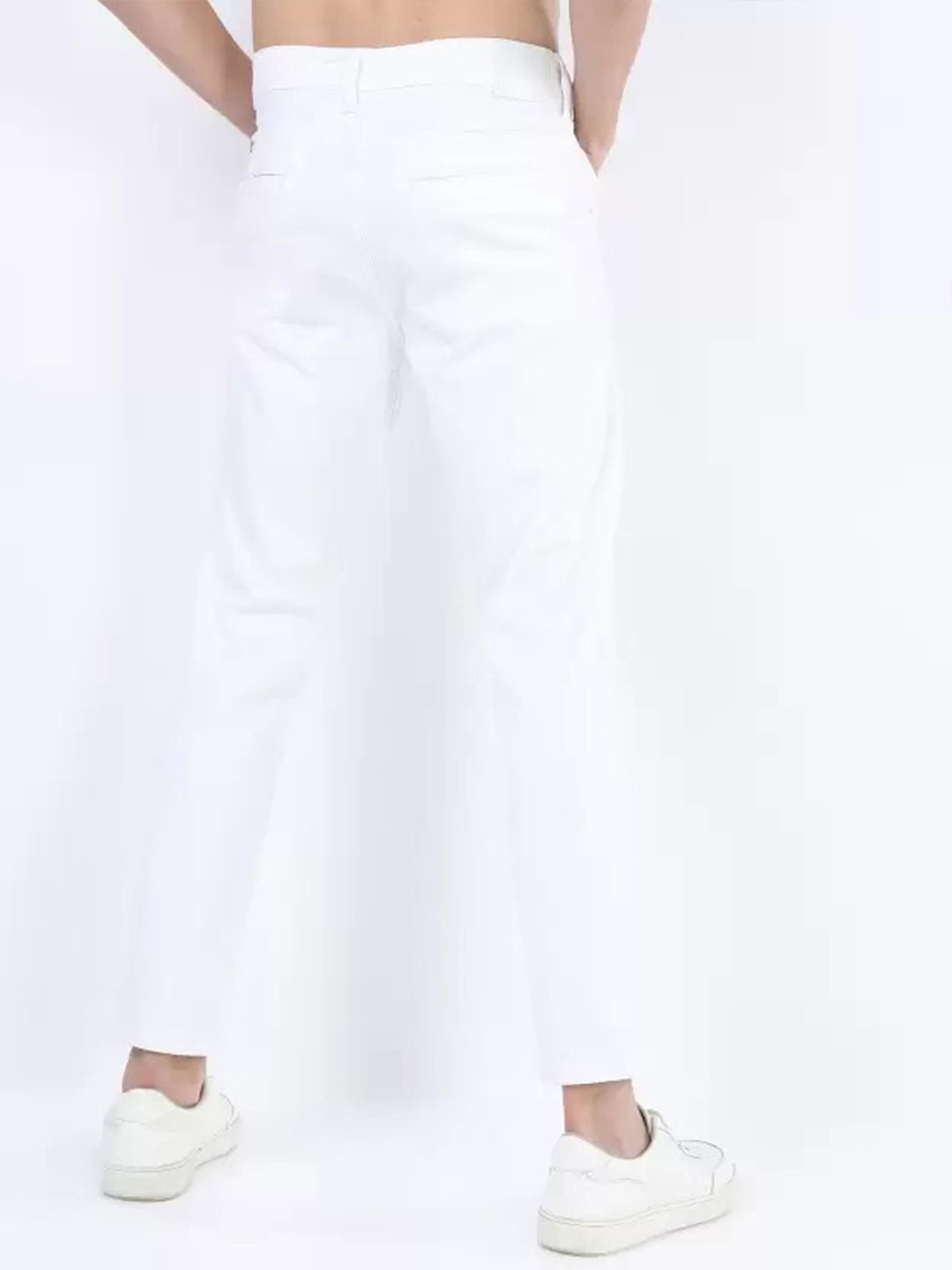 

COMFITS Men Classic Stretchable Mid-Rise Jeans, White