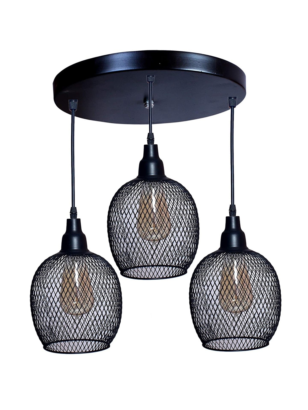 

GAUVIK Black Textured Ceiling Lamp