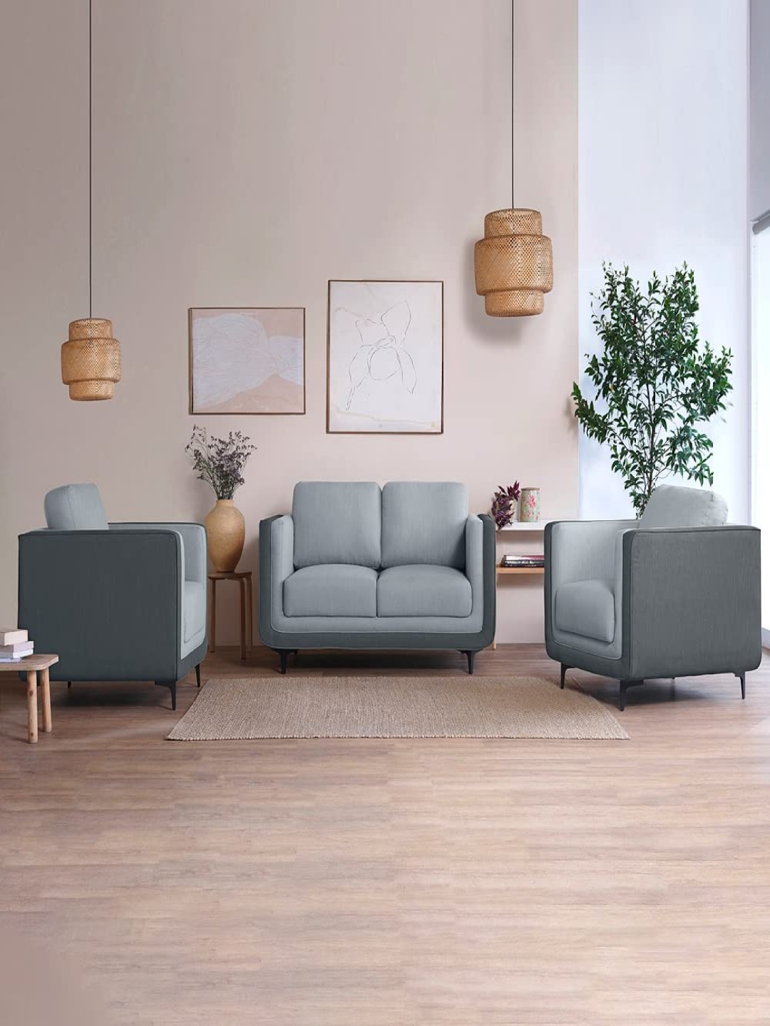 

Sleepyhead Mojo 4 Seater Sofa Set Fabric Cheeky Grey