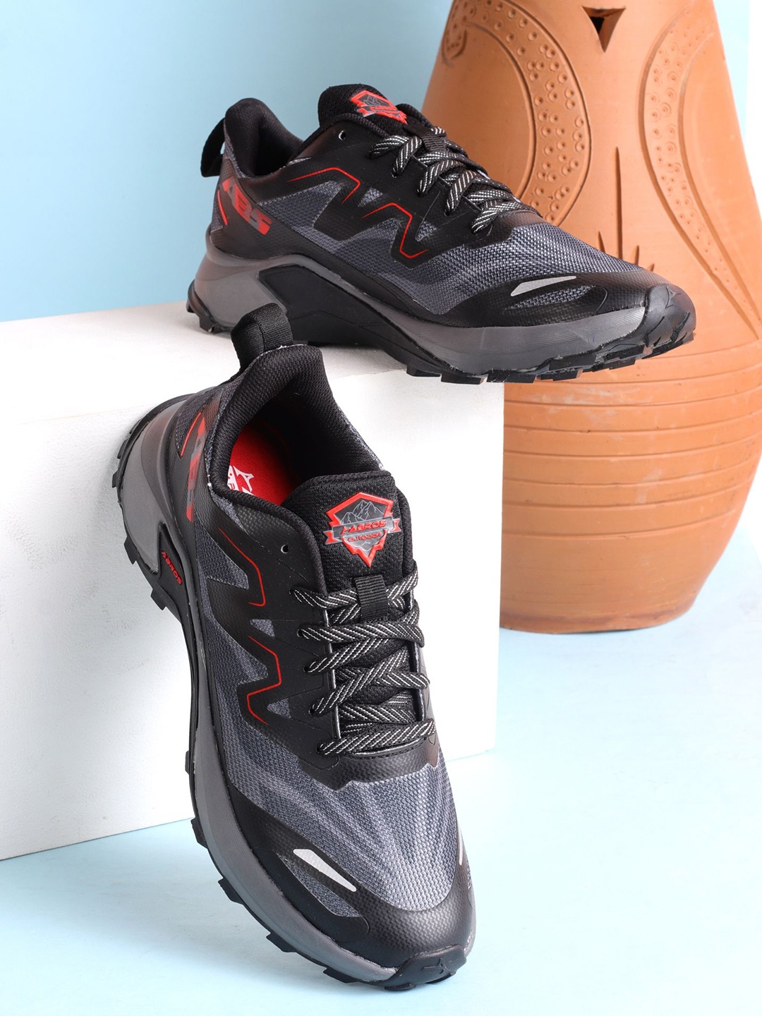 

ABROS COMPASS Men Mesh Air Running Shoes, Grey