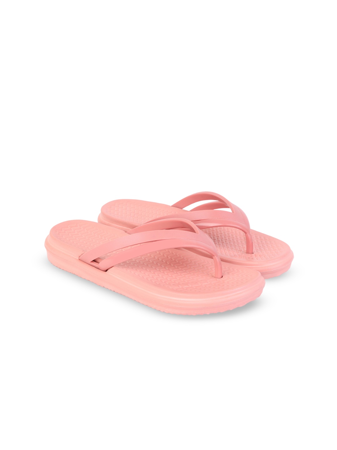 

PENNEN Women Open Toe Flats, Peach