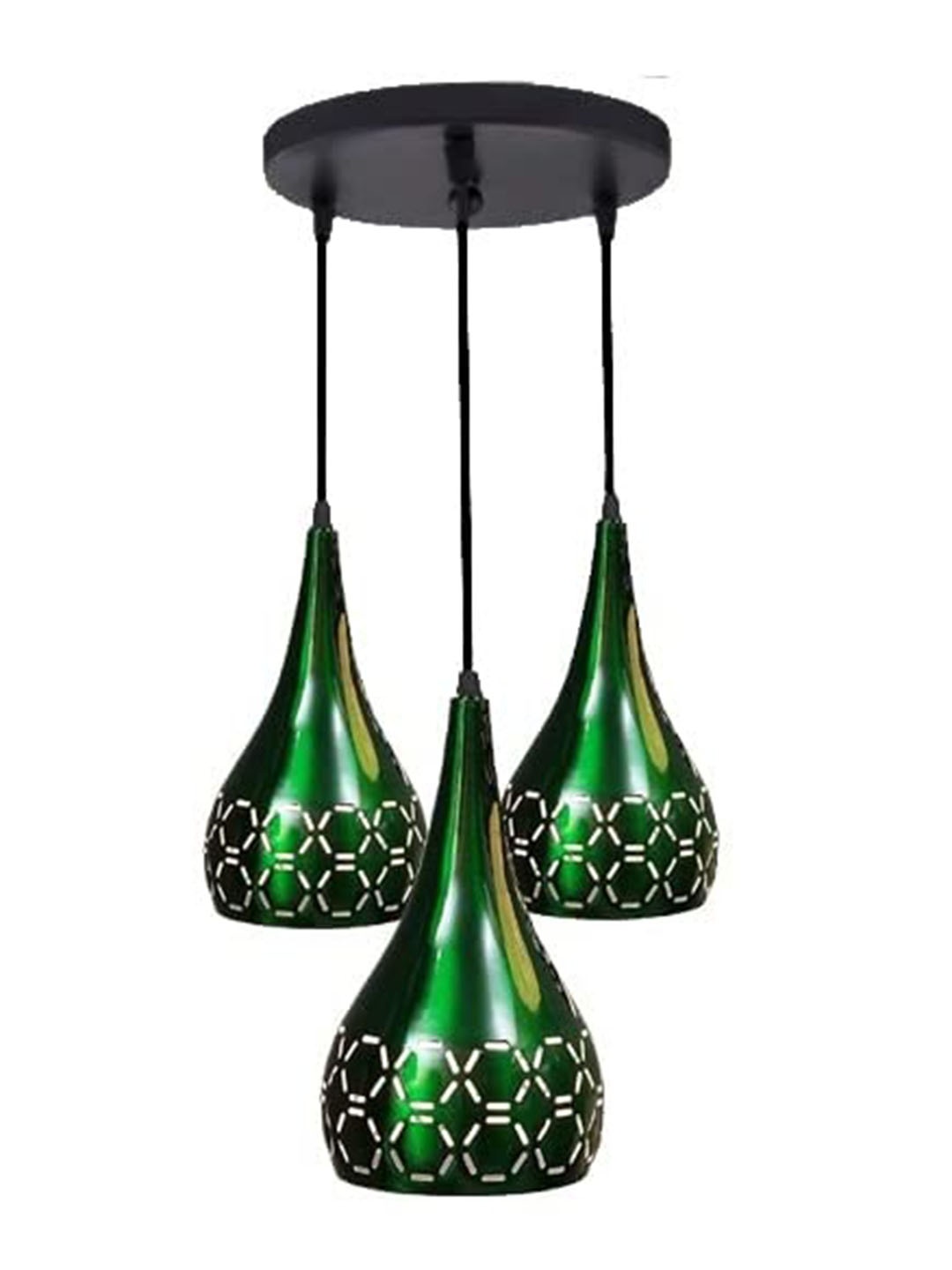 

GAUVIK Green Textured Aluminium Ceiling Lamp