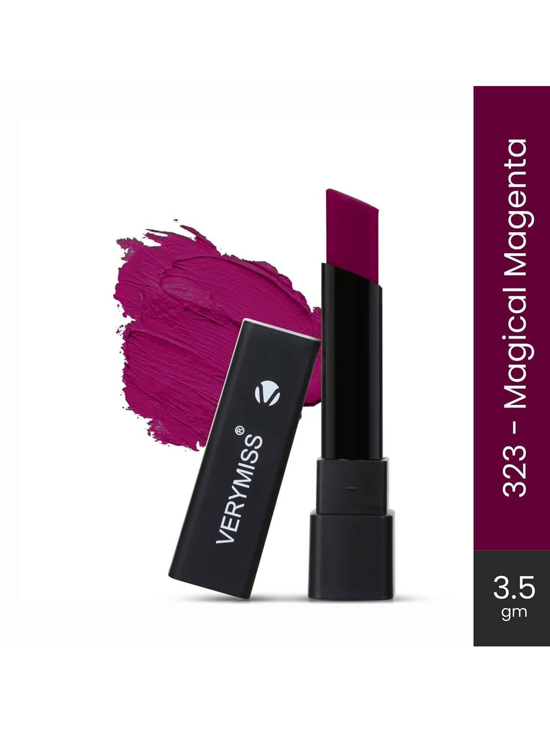 

VERYMISS Ultra Rich Lightweight Matte Lipstick 3.5g - Magical Magenta 323, Purple