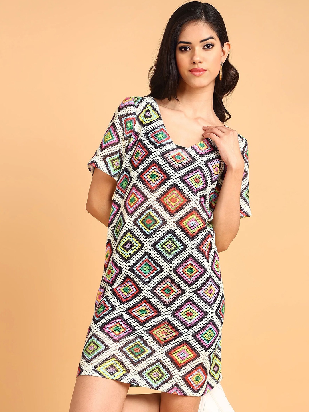 

all about you Crepe Dress, Multi