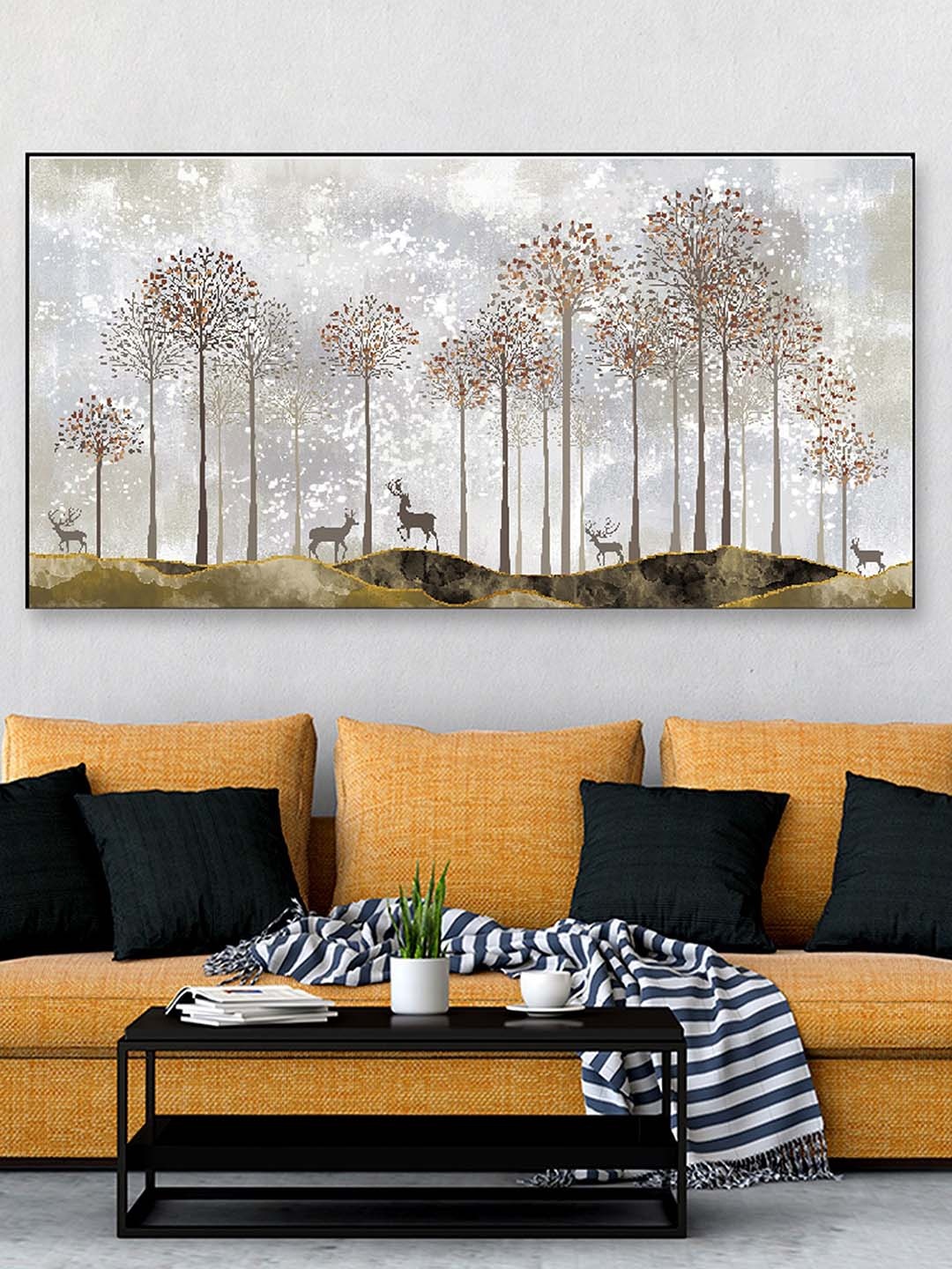 

DEKORSTATION Grey & Brown Painting Wall Art