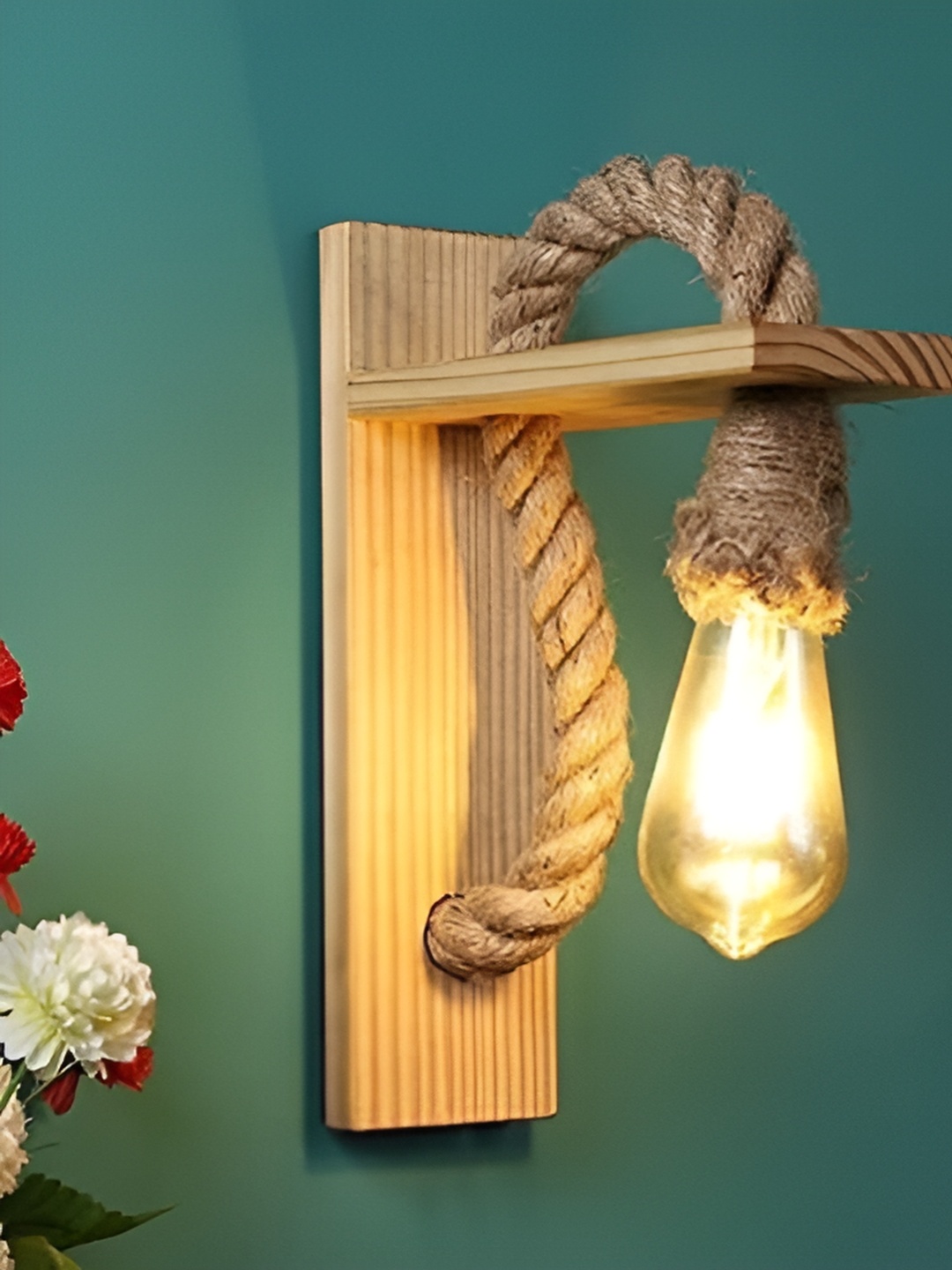 

KINIS Beige Wood Modern And Unique Style Cylinder Shaped Wall Lamp