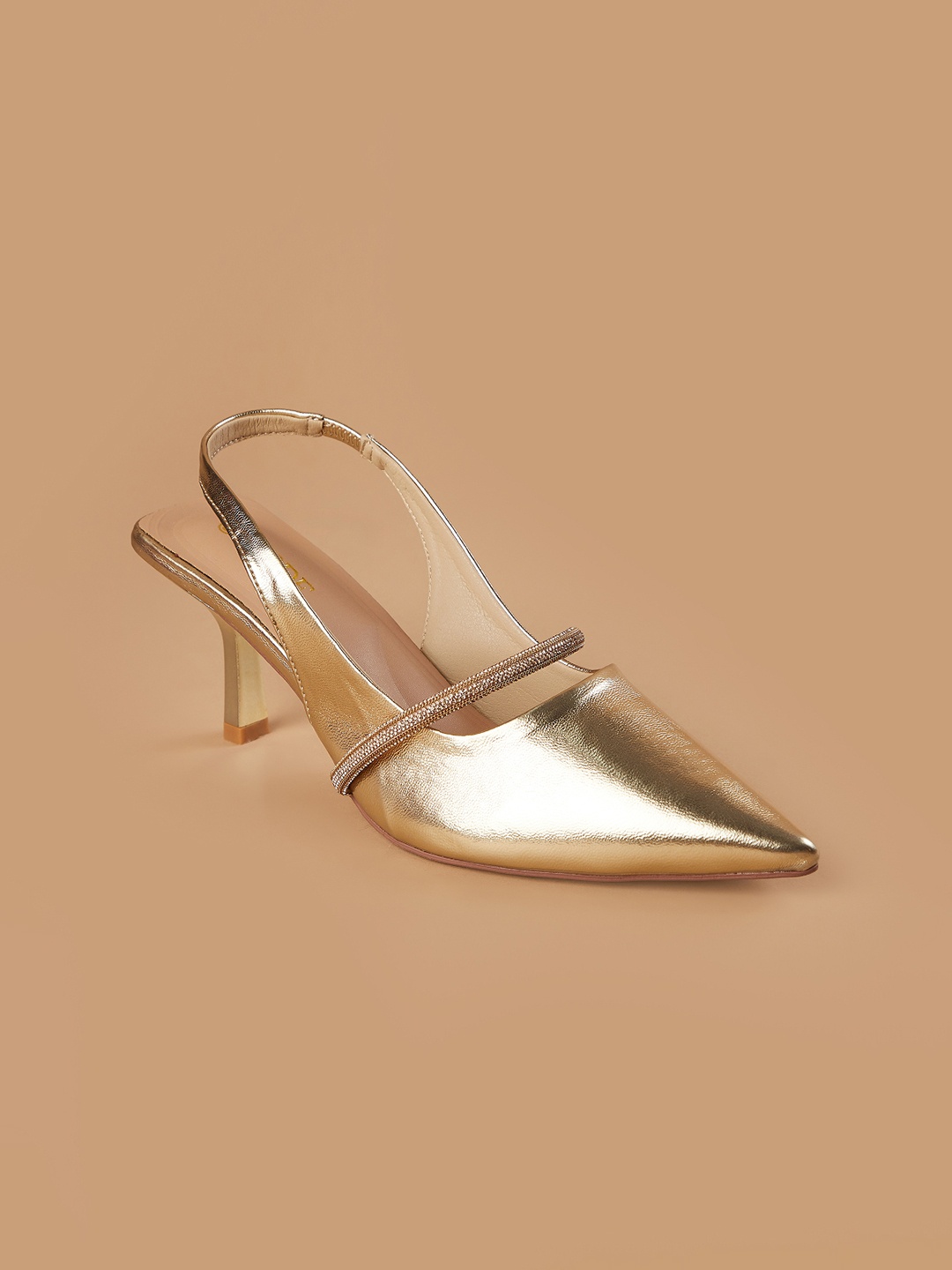 

CODE by Lifestyle Women PU Slip-On Sneakers, Gold