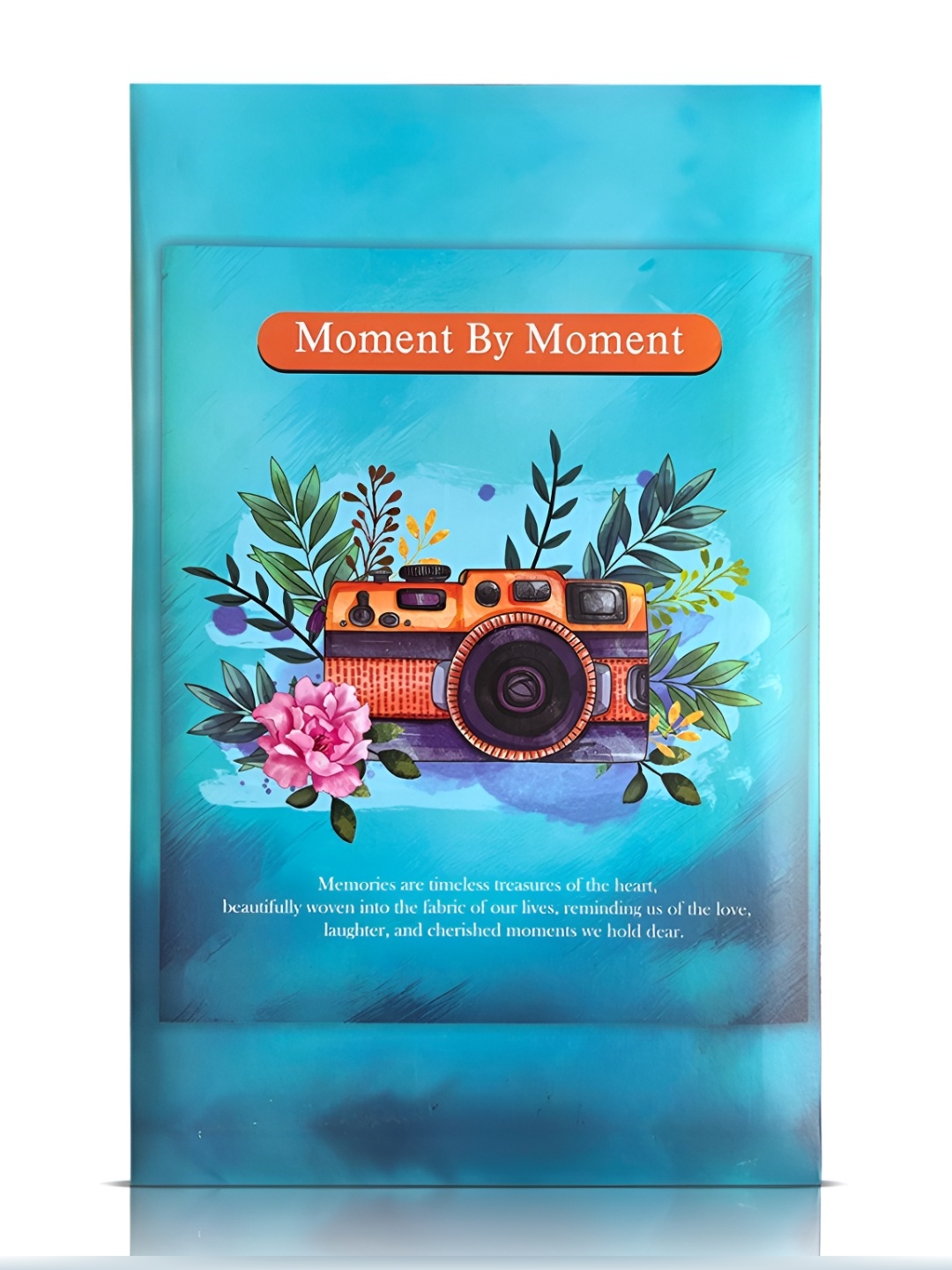 

SEHAZ ARTWORKS Teal-Blue & Green Printed Photo Album Book Holds With 150 Photos