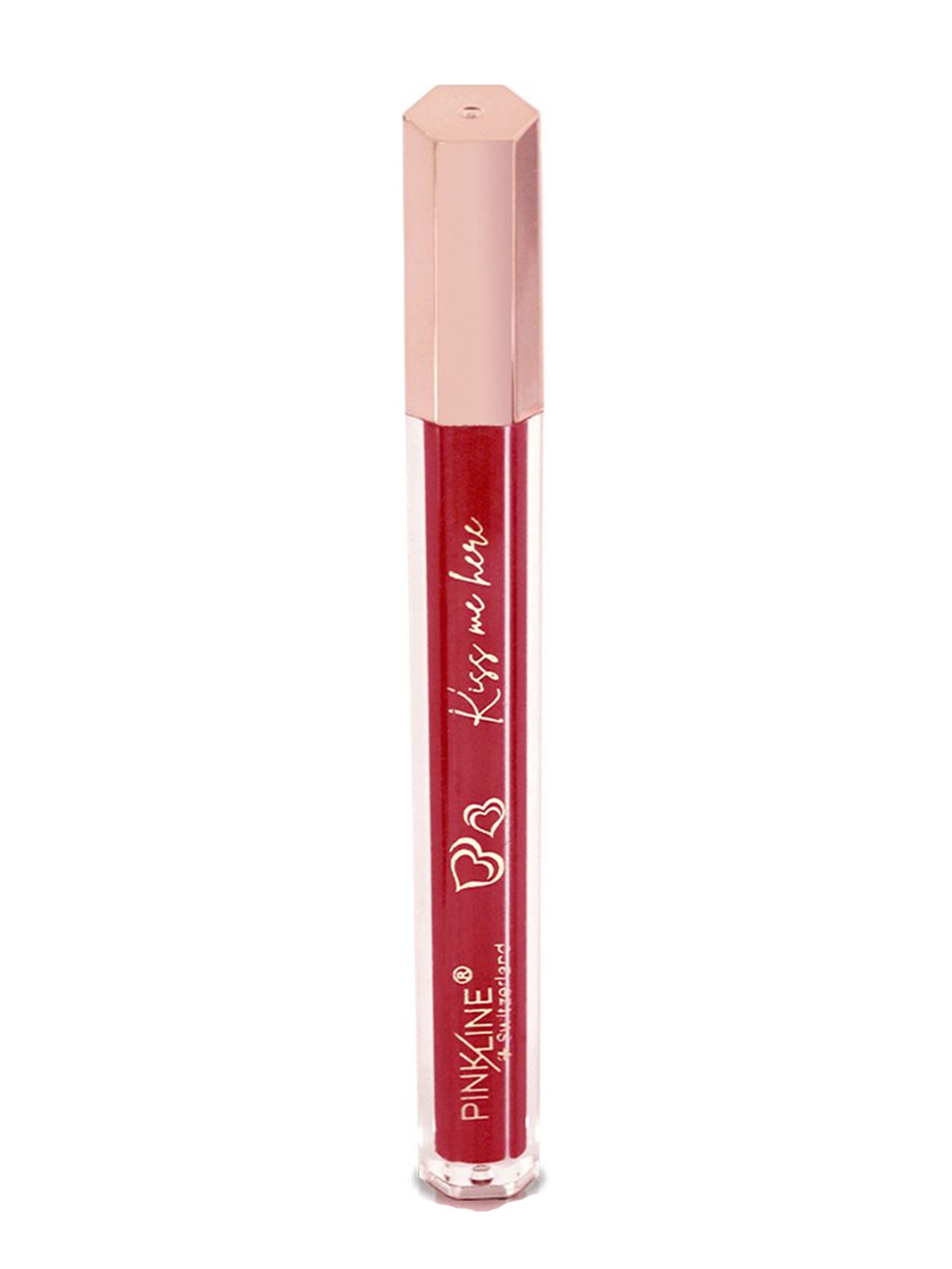 

PINK LINE Switzerland Waterproof Creamy Matte Liquid Lipstick- 6 ml- Shade- 14, Red