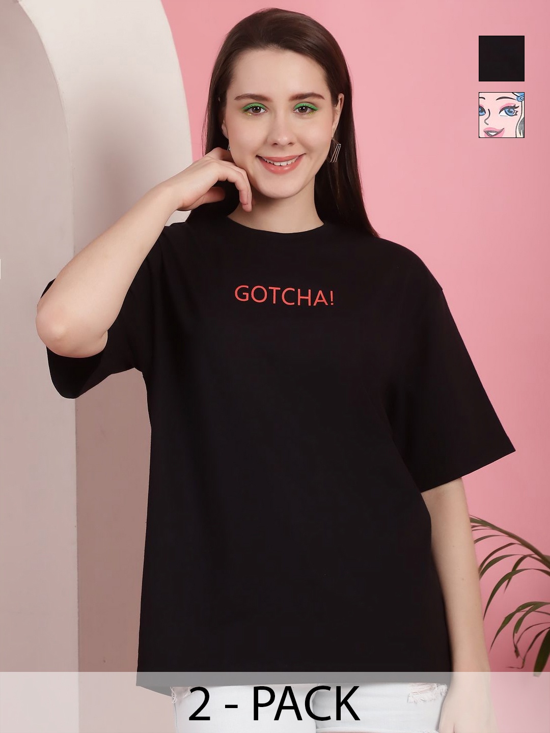 

GLOBAL NOMAD Women Printed T-shirt, Multi
