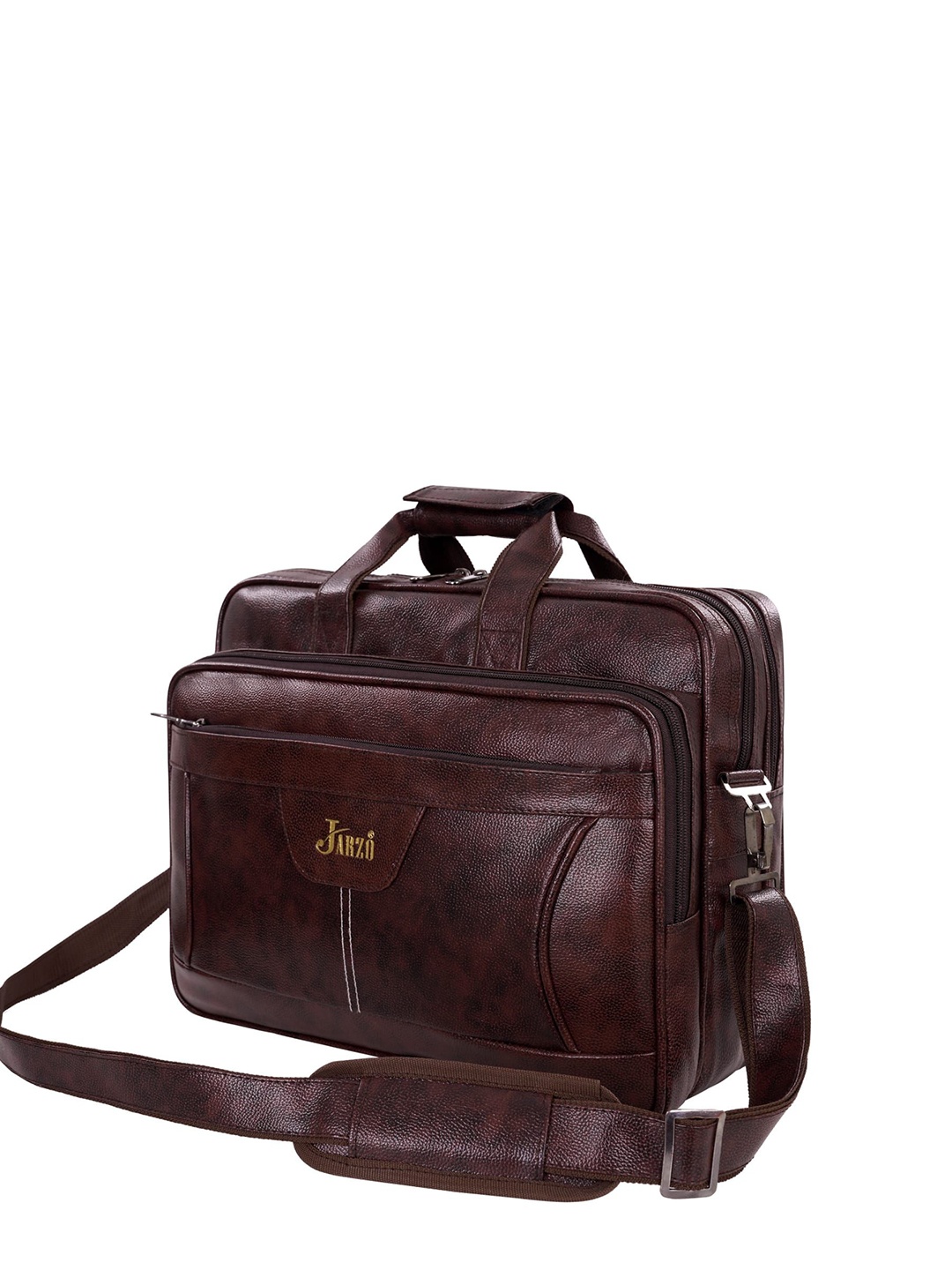 

Jarzo Unisex Detachable Sling Strap Padded Laptop Sleeve, Brown