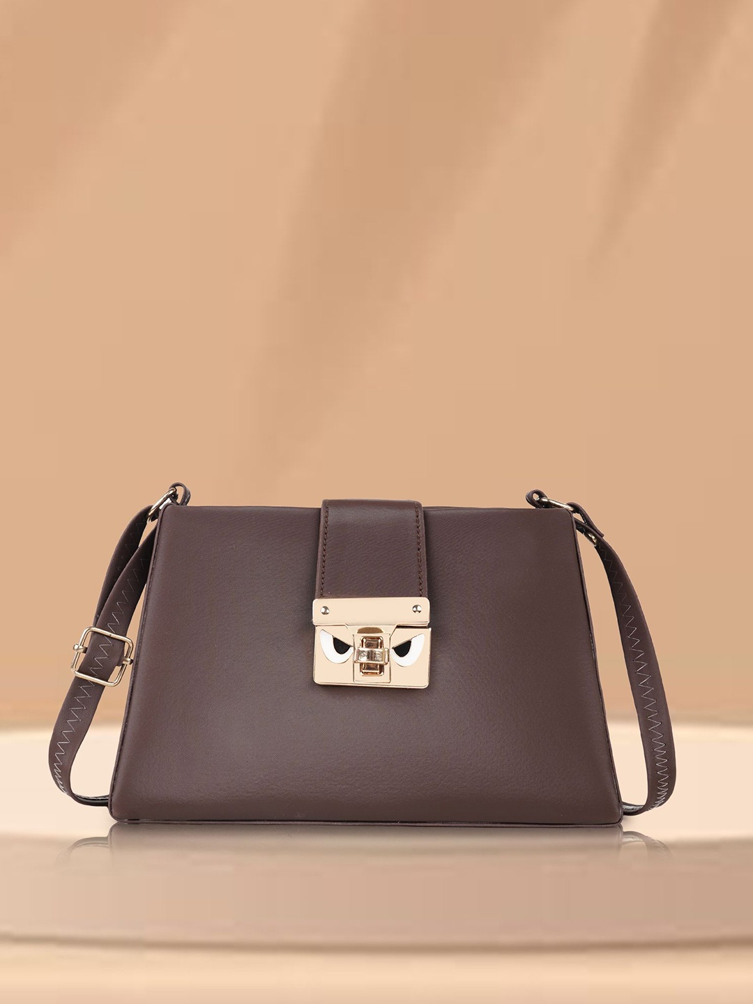 

STARWINGS Women Solid Sling Bag, Brown