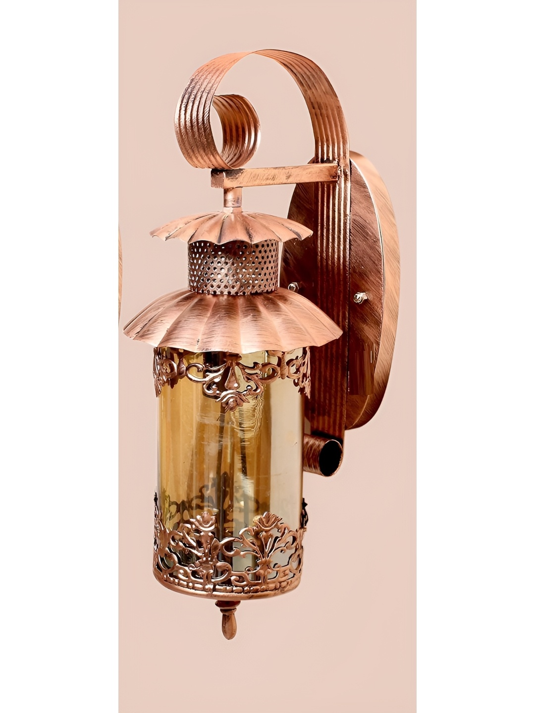 

KINIS Copper Toned Textured Quirky Frustum Shaped Wall Lamp