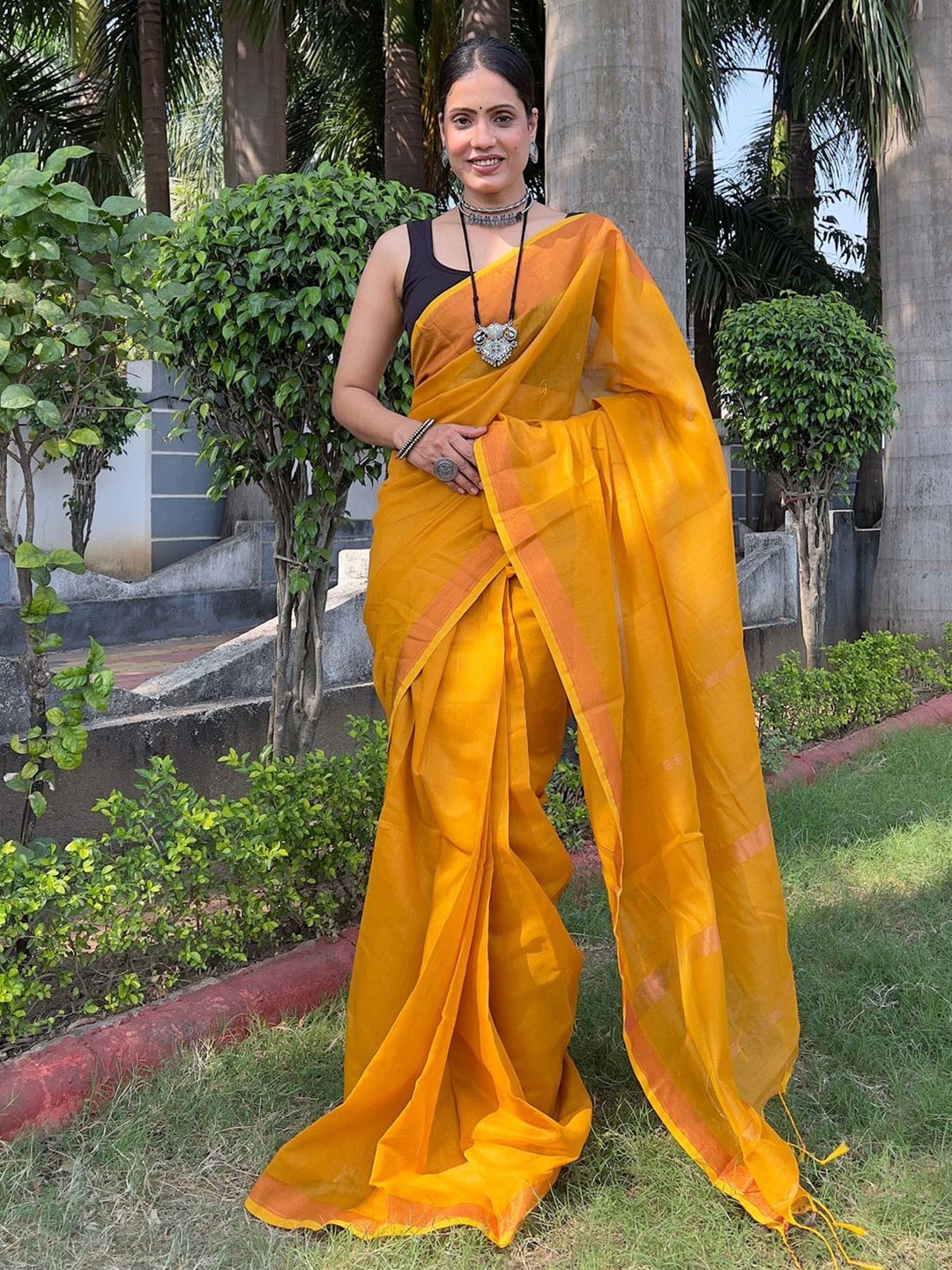 

Anouk Saree, Mustard