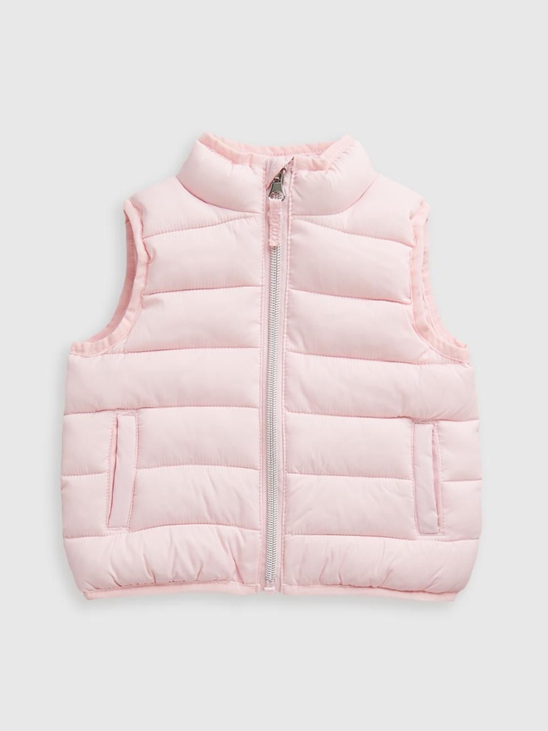 

mothercare Girls Nylon Solid Puffer Jacket, Pink