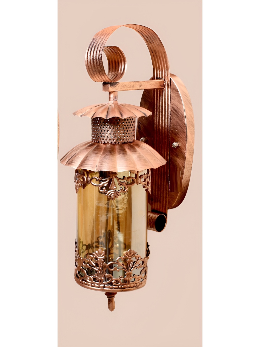 

KINIS Copper-Toned Metal Quirky Abstract Shaped Shaped Wall Lamp