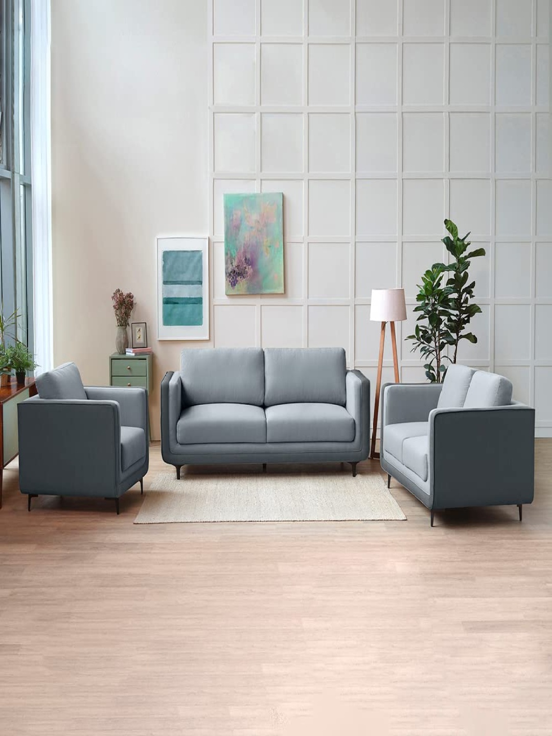 

Sleepyhead Mojo 6 Seater Sofa Set Fabric Cheeky Grey