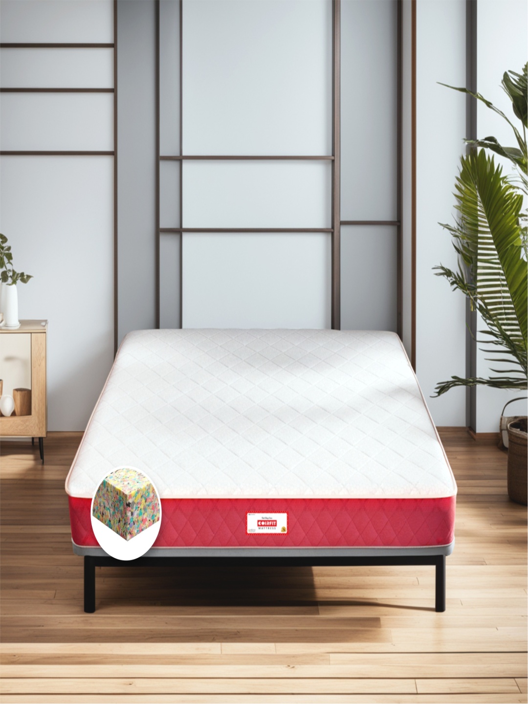 

COIRFIT Maroon Quilted Anti-Microbial Single SizeMattress