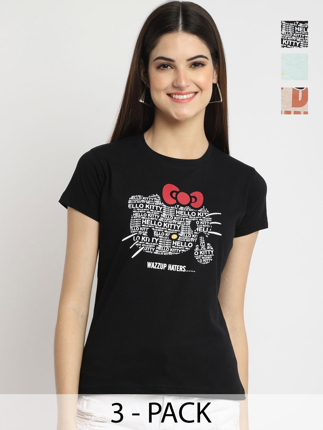 

Dreambe Women Typography Printed T-shirt, Multi