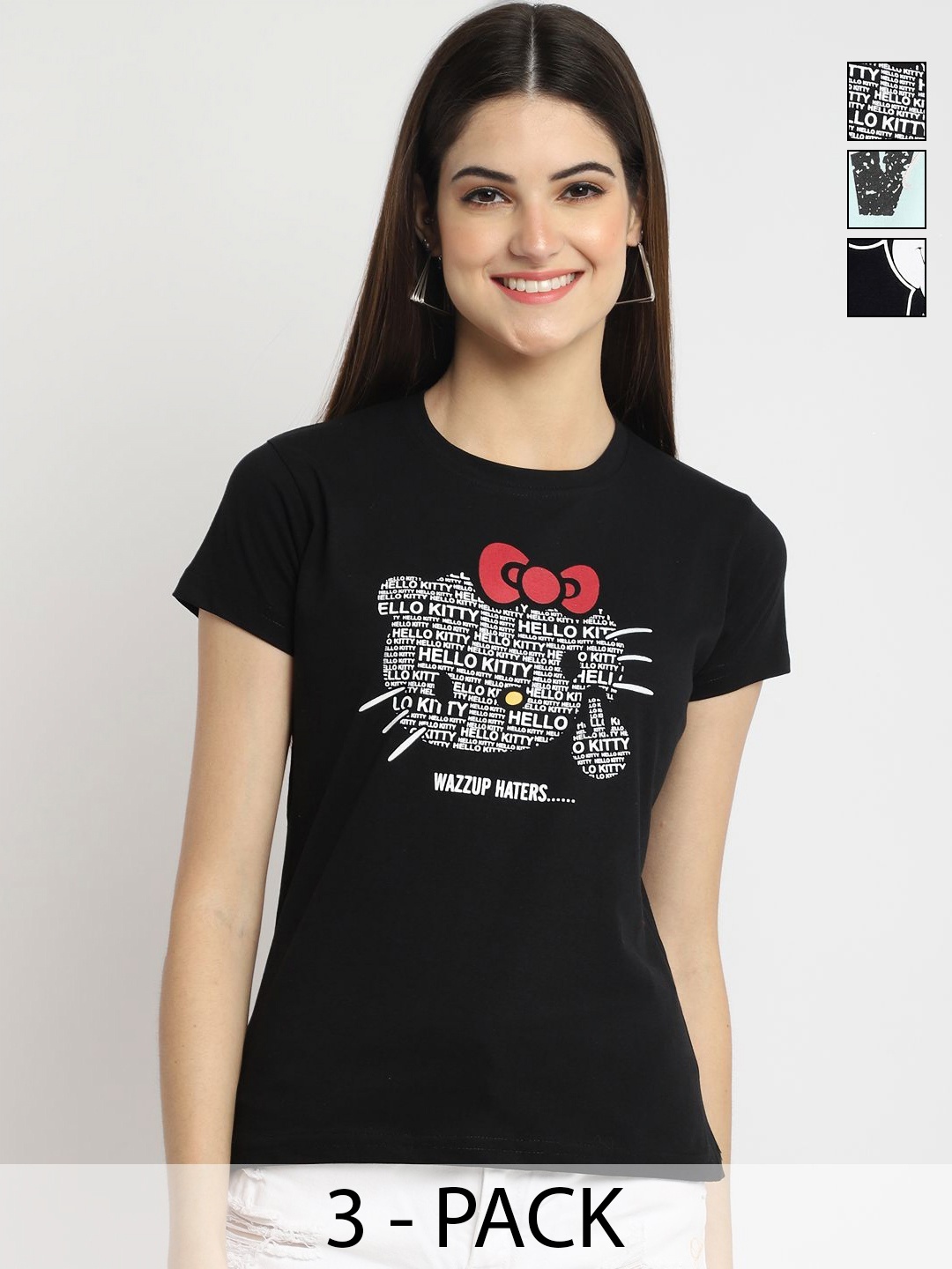 

Dreambe Women Typography Printed T-shirt, Multi