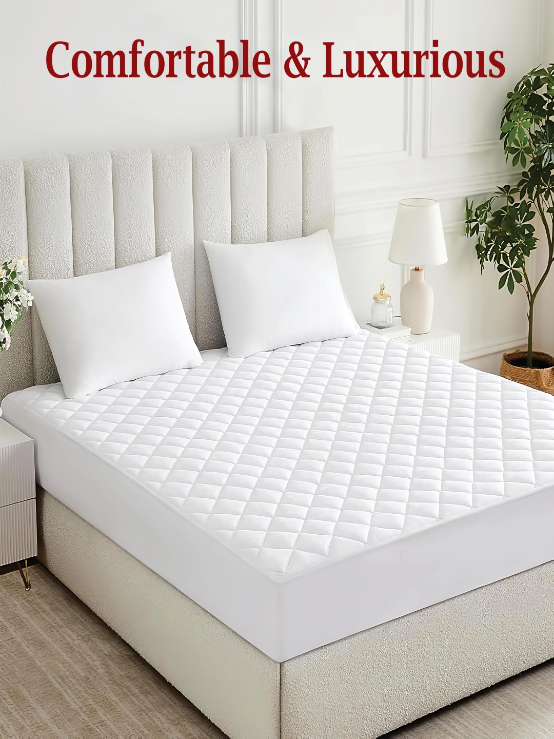 

Star Weaves White Cotton Water Resistant Mattress Protector