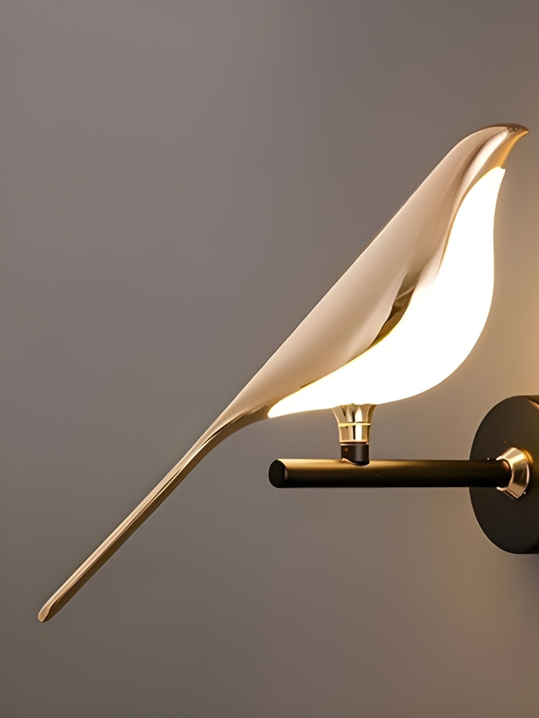 

KINIS Gold-Toned & White Metal Quirky Abstract Shaped Shaped Wall Lamp