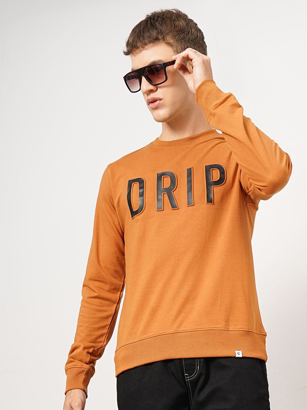 

Genoa Men Cotton Long Sleeves Sweatshirt, Orange