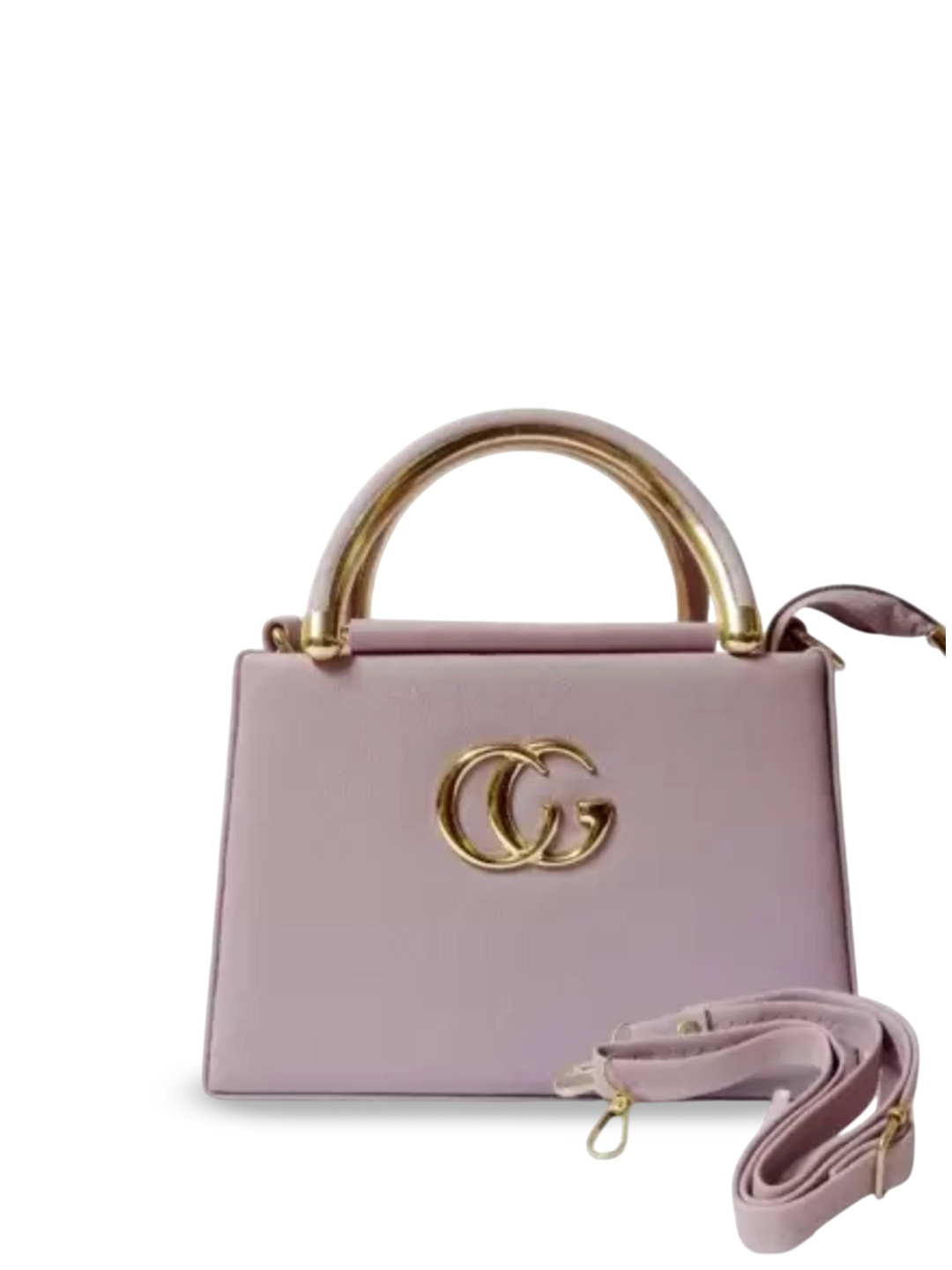 

LADY QUINTON Solid Structured Handheld Bag, Pink