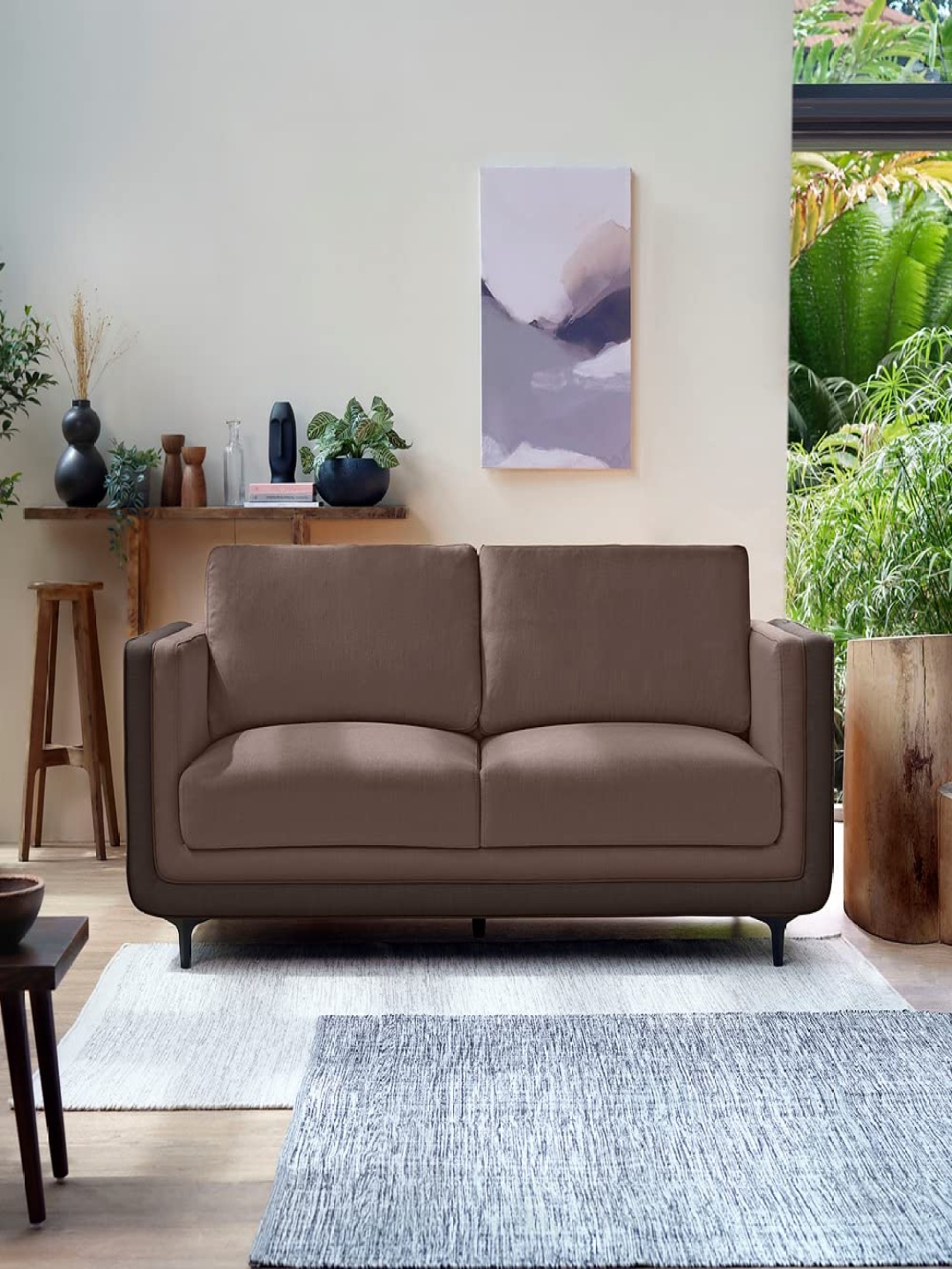 

Sleepyhead Mojo 3 Seater Dual Tone Luxury Sofa Fabric Crazy Brown