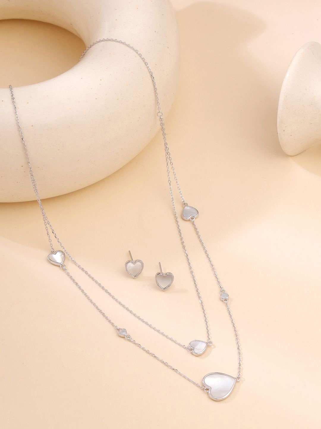 

Kicky And Perky 925 Sterling Silver-Plated Beaded Jewellery Set