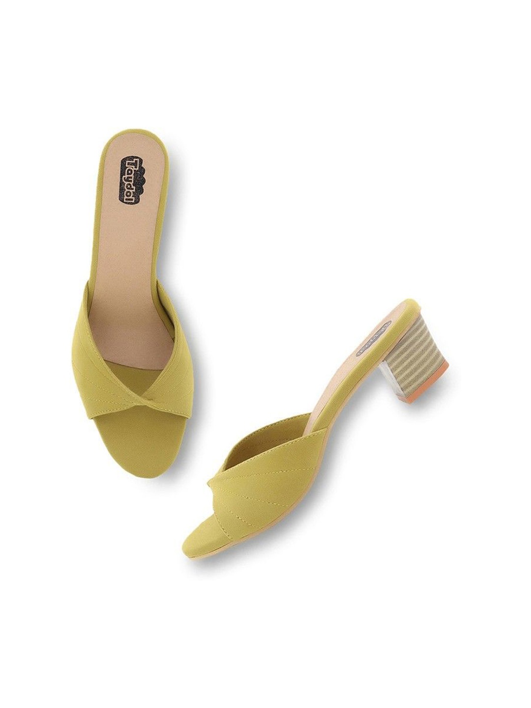 

TAYDOL Women Block Heel Sandals, Green