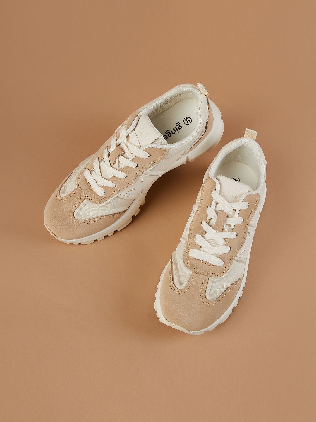 

Ginger by Lifestyle Women PU Sneakers, Beige
