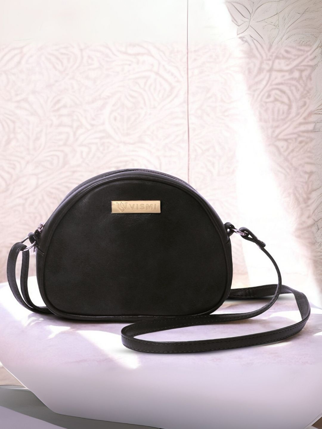 

VISMIINTREND Solid Crossbody Sling Bag, Brown