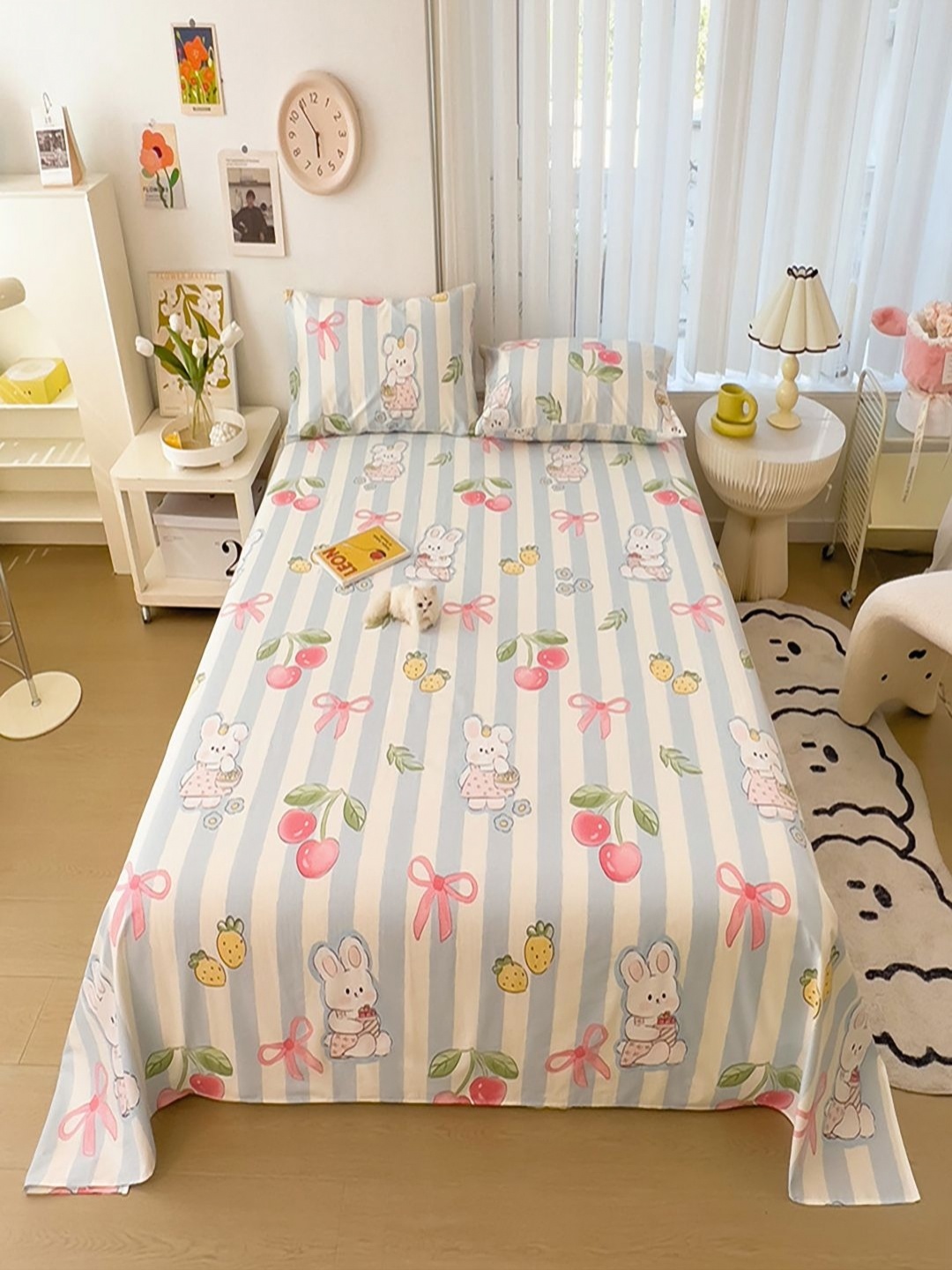 

JC HOME Beige & Grey Graphic 220 TC Single Bedsheet Set 1.6 m x 2.3 m