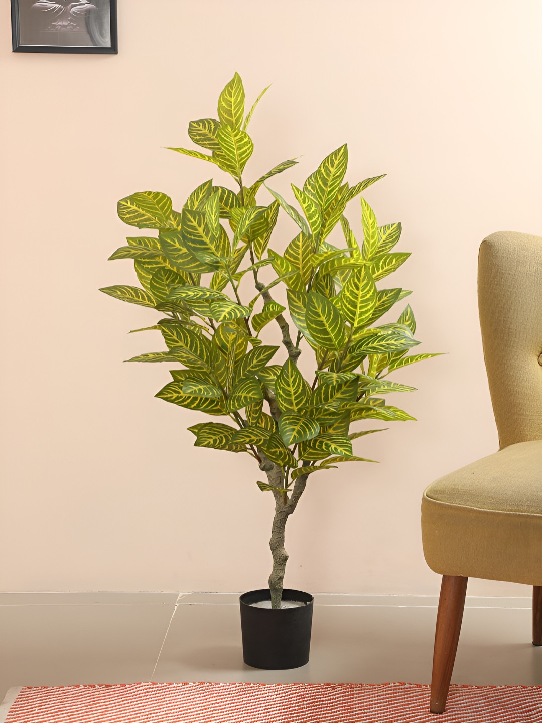 

Home Bloom Yellow 1 Pieces Artificial Plant With Pot