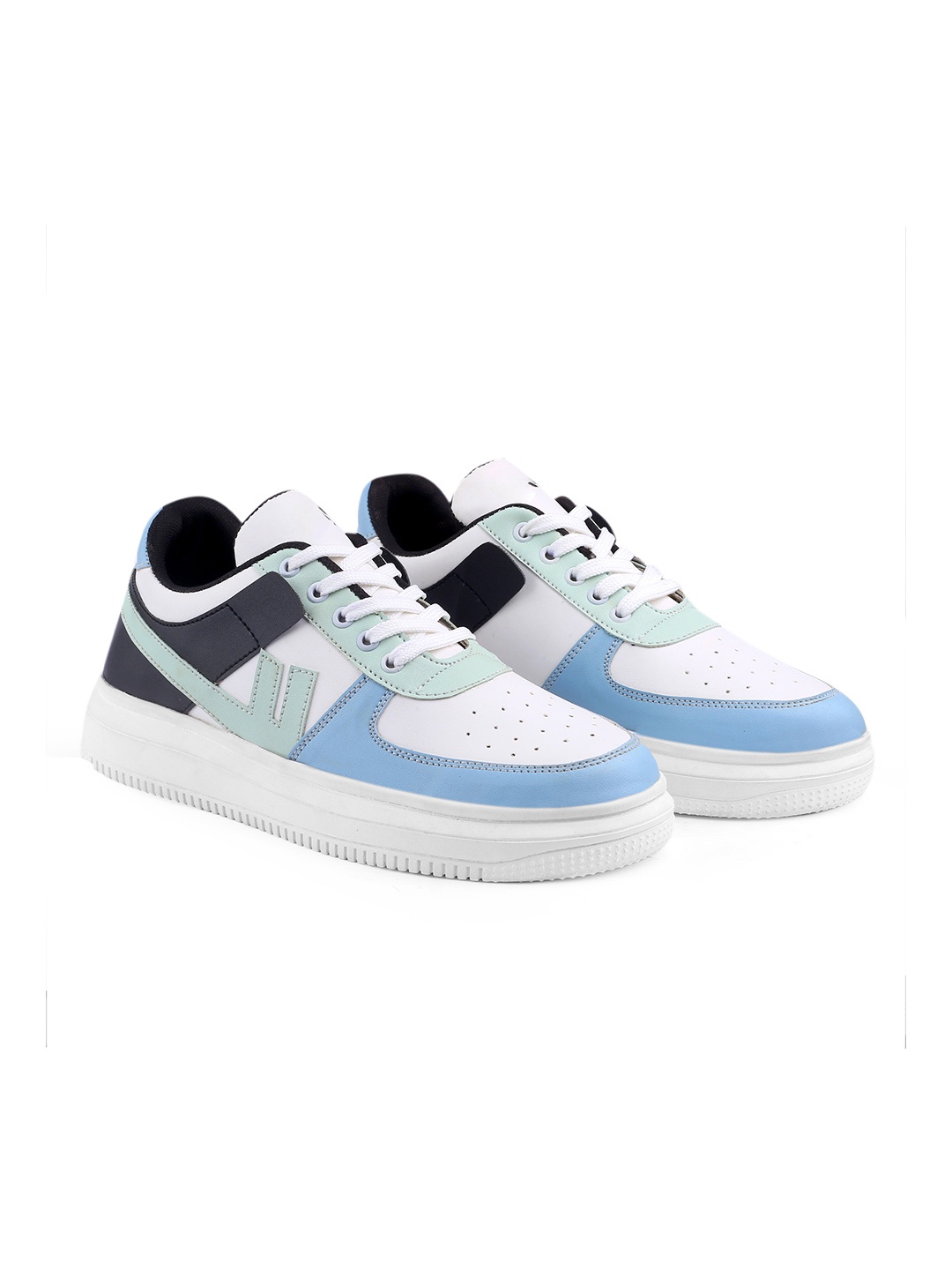 

riffway Men Colourblocked Sneakers, Blue