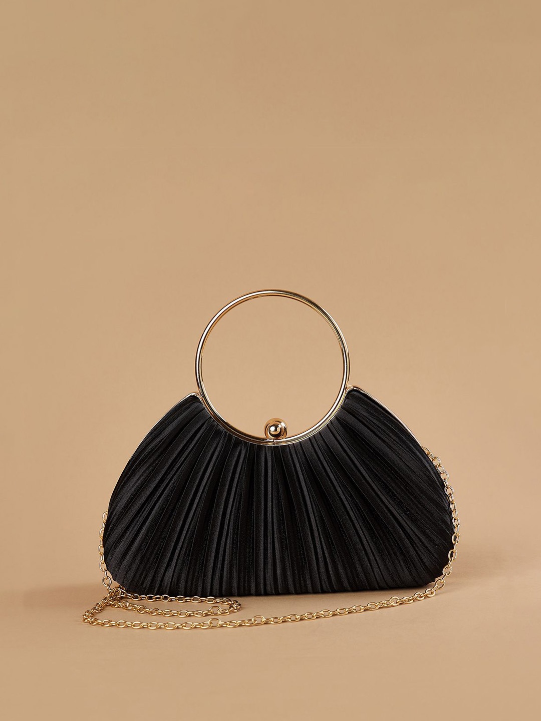 

CODE by Lifestyle Structured Handheld Bag With Detachable Sling Strap, Black