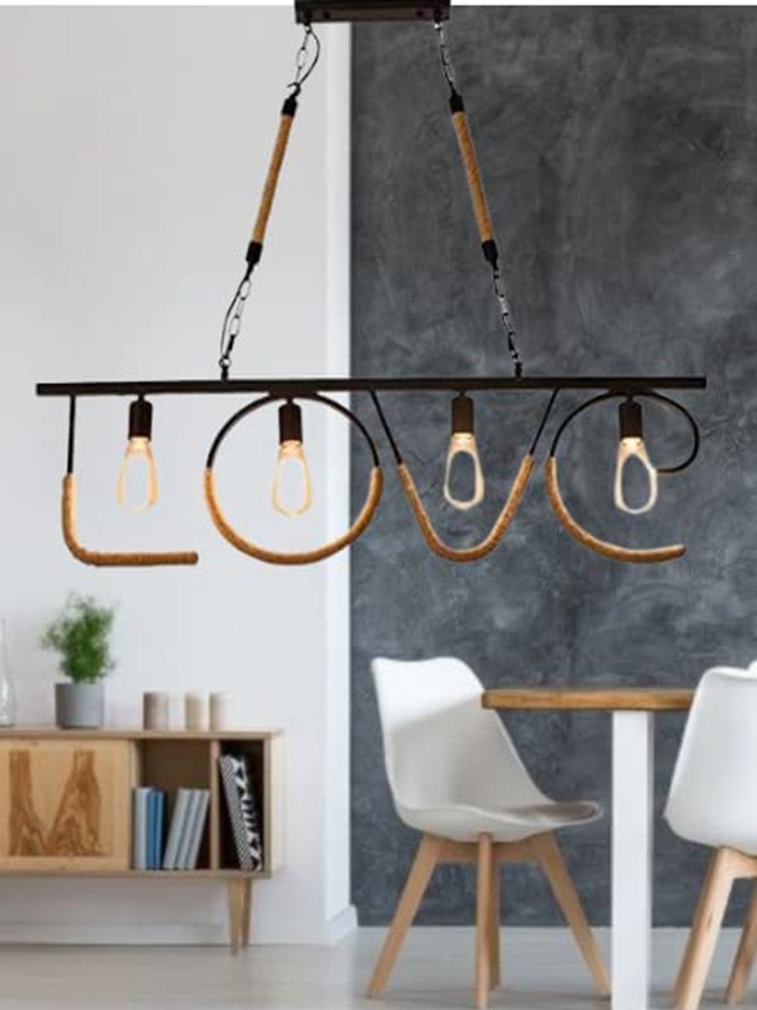

GAUVIK Beige & Black Ceiling Lamp